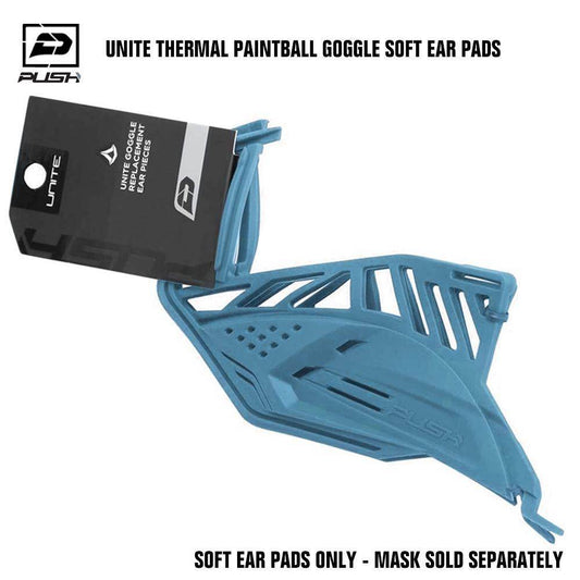Push Unite Paintball Goggle Mask Soft Ear Pads - Light Blue - PaintballDeals.com