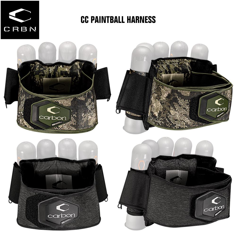 Carbon Paintball CC Paintball Harness Vertical Pod Holder