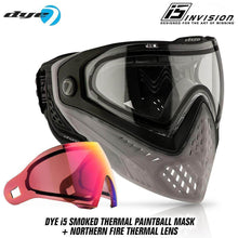 Dye I5 Thermal Paintball Mask Goggles with GSR Pro Strap - PaintballDeals.com