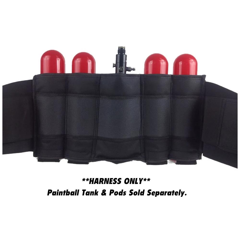 CLEARANCE Maddog 4+1 Vertical Paintball Harness - Black | Used But NOT Abused
