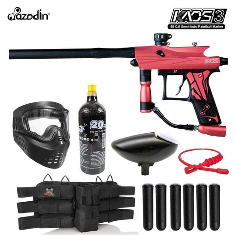 Maddog Azodin Kaos 3 Titanium Paintball Gun Marker Starter Package