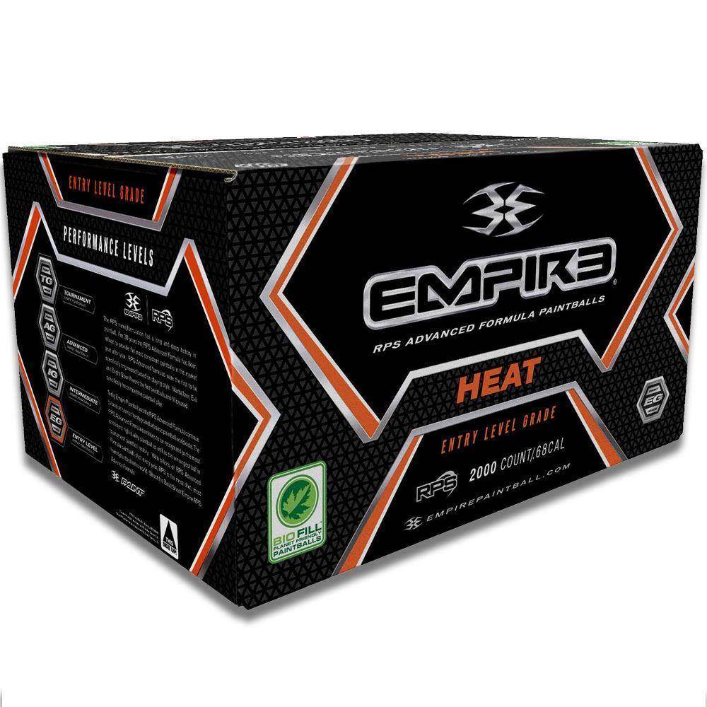 Empire Heat .68 Caliber Paintballs - Orange Shell / Orange Fill - PaintballDeals.com