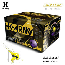 HK Army Exclusive Paint .68 Caliber Paintballs - Level 5/5 - Metallic Purple / Dyna Brite Yellow - Full Case 2,000 Rounds - PaintballDeals.com