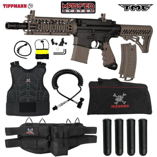 Maddog Tippmann TMC MAGFED Sergeant Paintball Gun Starter Package - PaintballDeals.com