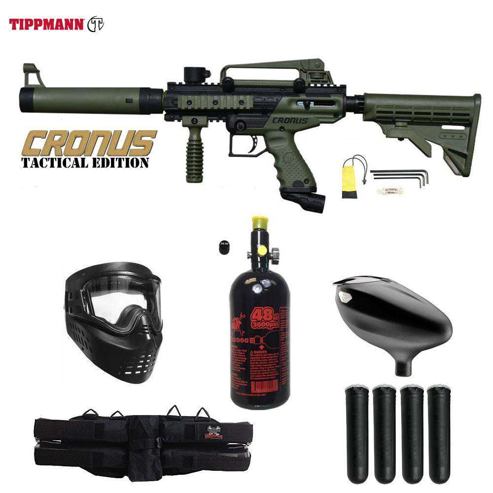 Tippmann Cronus Tactical Starter HPA Paintball Gun Package