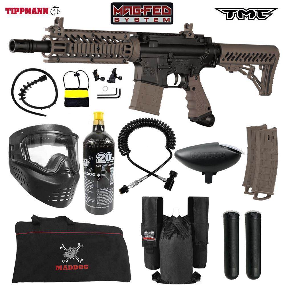 Maddog Tippmann TMC MAGFED Private Paintball Gun Starter Package - PaintballDeals.com