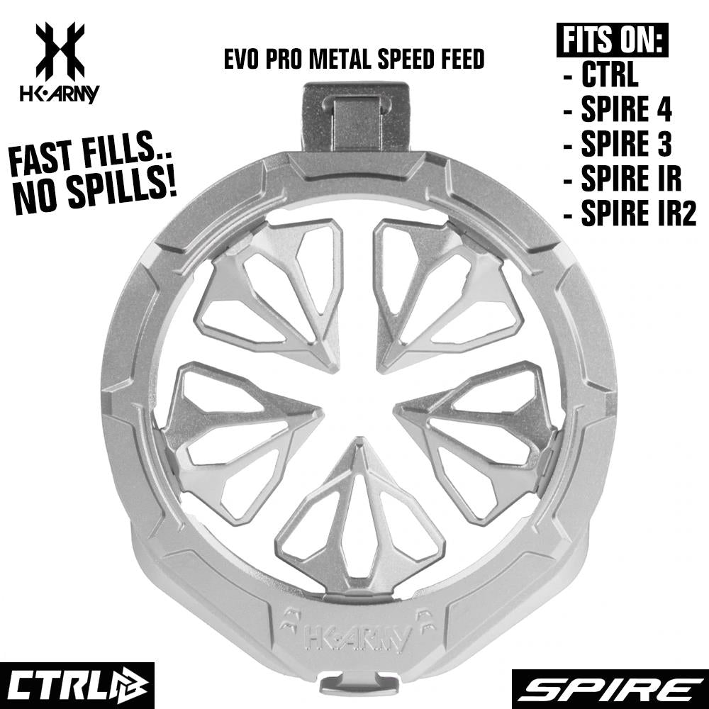 CLEARANCE HK Army Evo Pro Metal Speed Feed Paintball Loader Accessory - CTRL, Spire 4, Spire 3, Spire IR, Spire IR2 | Used But NOT Abused