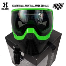 CLEARANCE - HK Army KLR Thermal Paintball Mask Goggle - Blackout Neon Green - USED