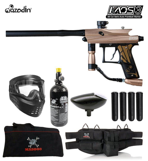 Maddog Azodin Kaos 3 Beginner HPA Paintball Gun Marker Starter Package B