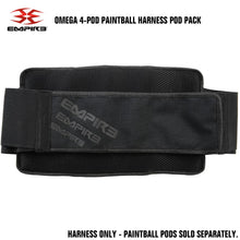 Empire Omega 4-Pod Paintball Harness Pod Pack - Black / Black