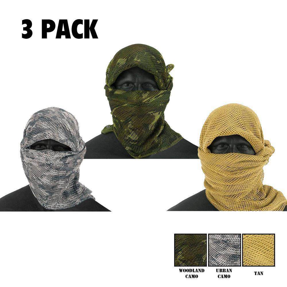 Zephyr Tactical Mesh Sniper Veil Desert Shemagh