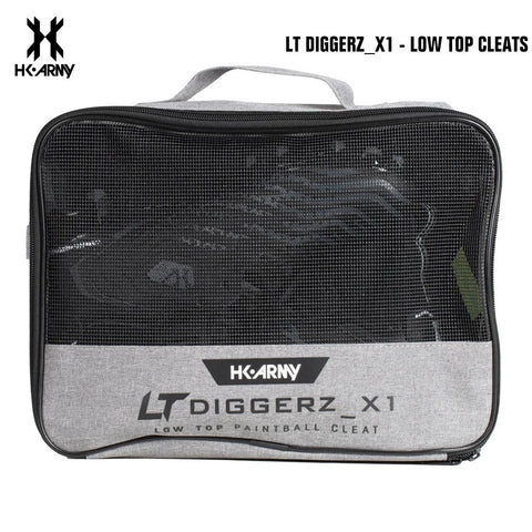 CLEARANCE HK Army LT Diggerz_1 Low Top Paintball Cleats - Black/Grey - Size 11