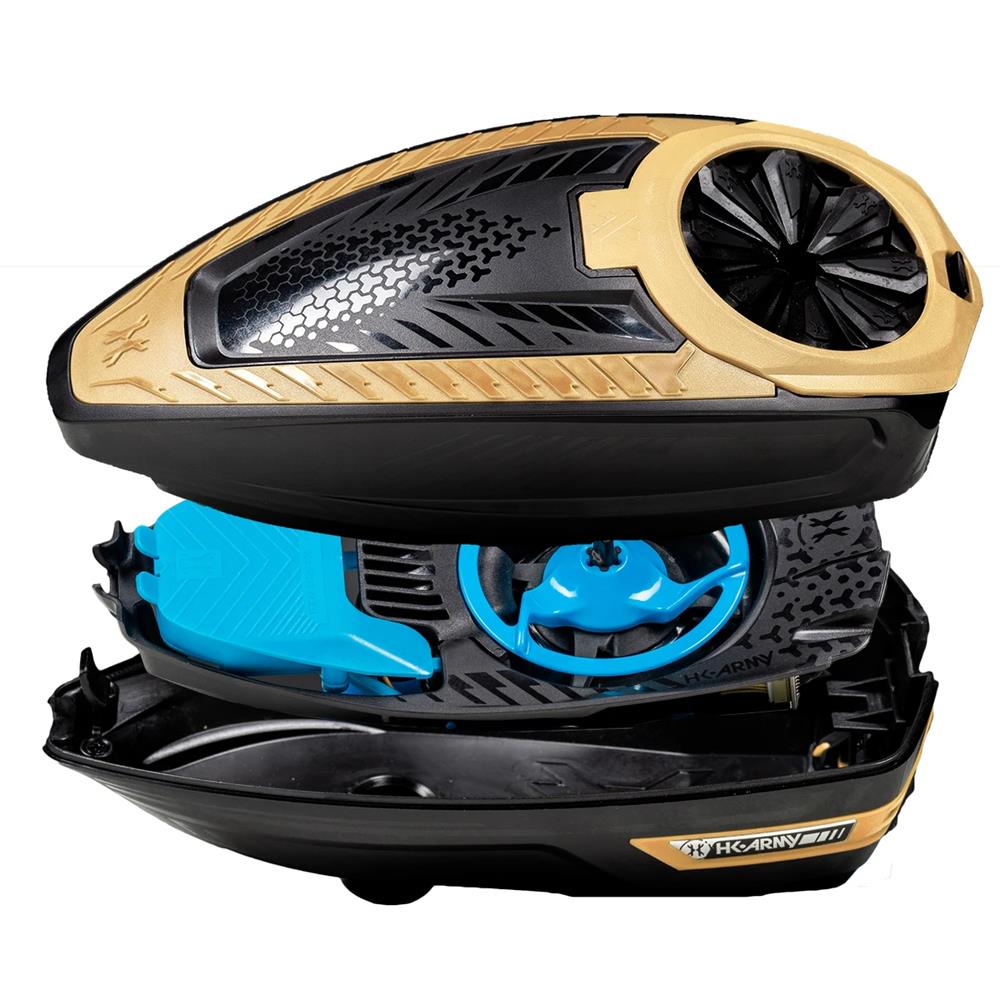 CLEARANCE HK Army TFX 3.0 Electronic Paintball Loader - 22+ BPS - Black/Gold