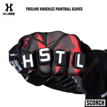 HK Army Freeline Knucklez Paintball Gloves - Scorch