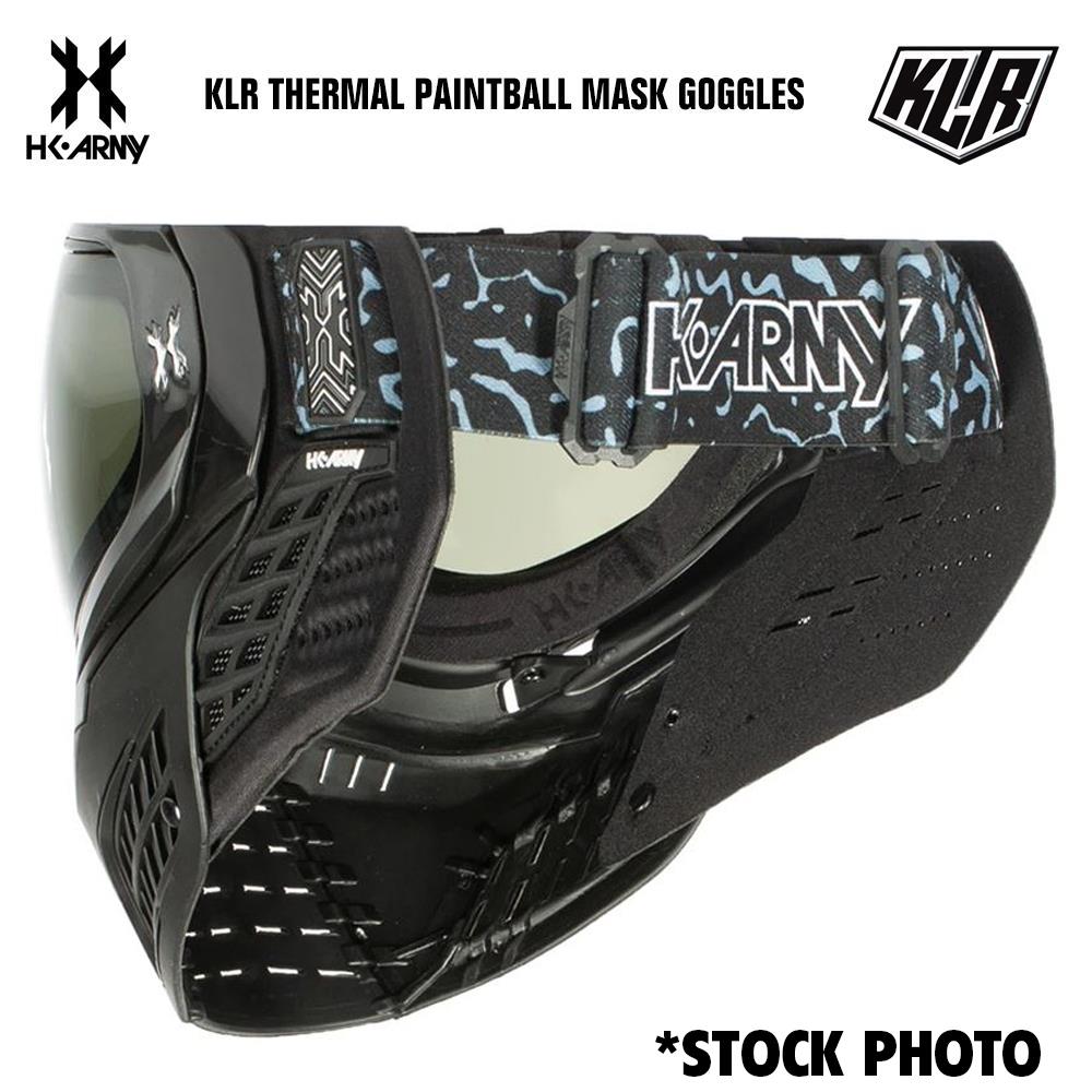 CLEARANCE - HK Army KLR Thermal Paintball Mask Goggle - Onyx Black / Black - USED (But Not Abused)