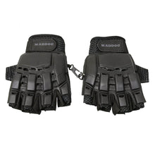 Maddog Padded Airsoft Paintball Chest Protector, Tactical Half Finger Glove, & Neck Protector Combo Package