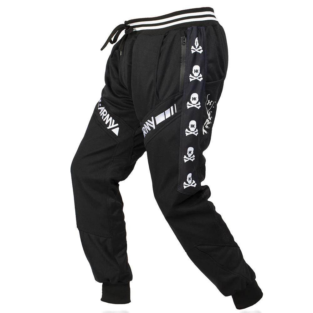 HK Army TRK Jogger Paintball Pants - Skulls Black - PaintballDeals.com