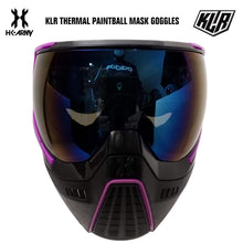 CLEARANCE HK Army KLR Thermal Anti-Fog Paintball Mask Goggles - Argon (Black/Purple-Cobalt Lens)