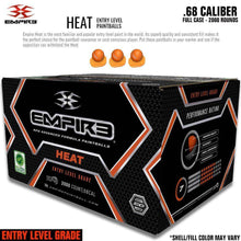 Empire Heat .68 Caliber Paintballs - Orange Shell / Orange Fill - PaintballDeals.com