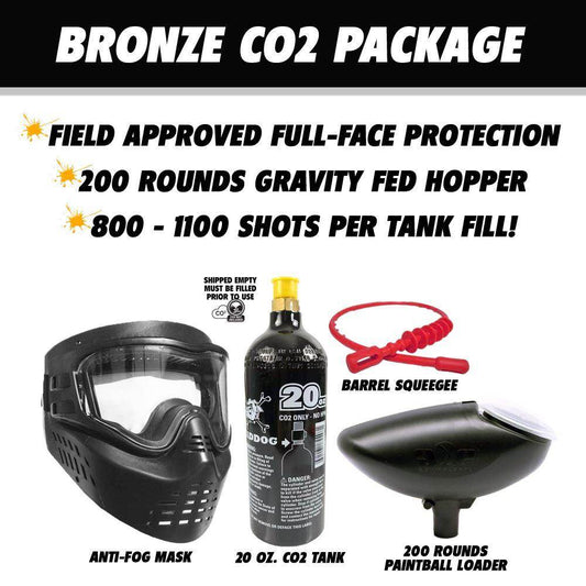 Maddog Azodin Blitz 4 Bronze Paintball Gun Starter Package