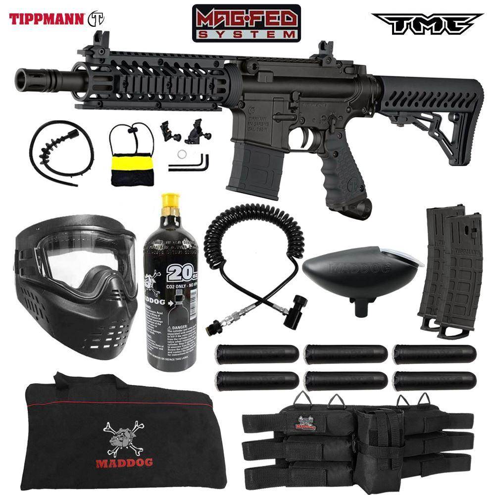Maddog Tippmann TMC MAGFED Corporal Paintball Gun Starter Package - PaintballDeals.com