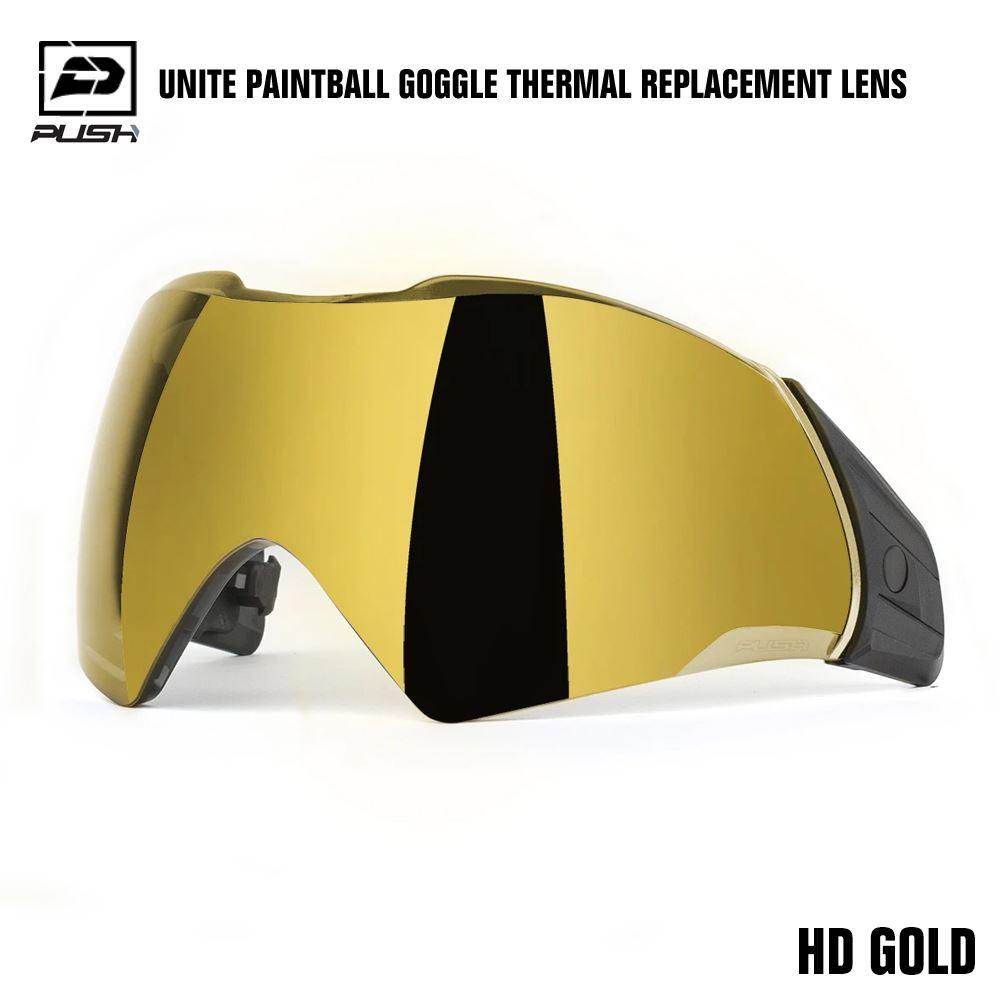 Push Unite Paintball Mask Goggle Thermal Replacement Lens w/ Protective Case - PaintballDeals.com
