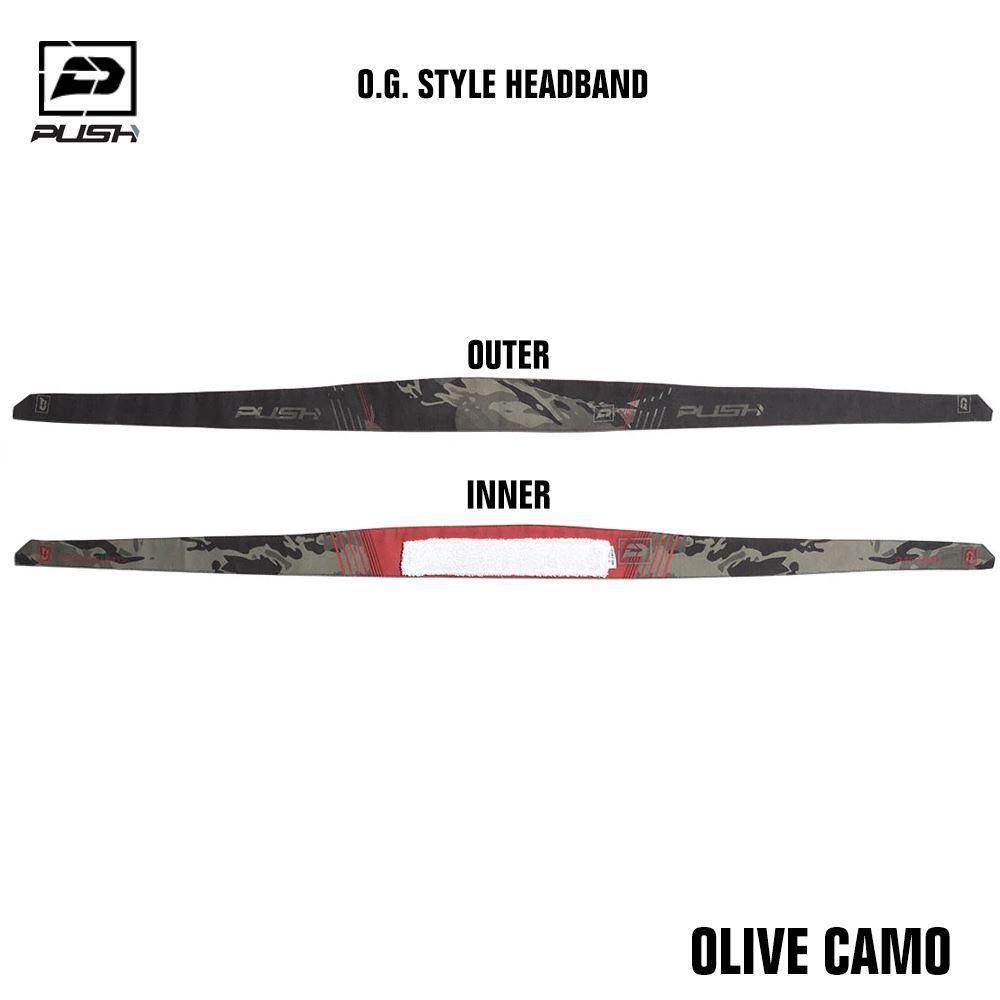 Push Paintball O.G. Style Headband - Olive Camo - PaintballDeals.com