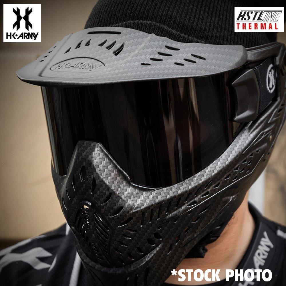 CLEARANCE  - HK Army HSTL Goggle Thermal Dual Paned Paintball Mask - Carbon Fiber - OPEN BOX