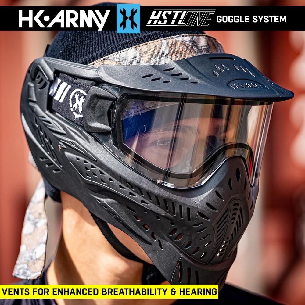 CLEARANCE HK Army HSTL Goggle Thermal Dual Paned Paintball Mask - Black | USED
