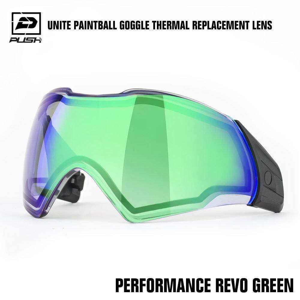 Push Unite Paintball Mask Goggle Thermal Replacement Lens w/ Protective Case - PaintballDeals.com
