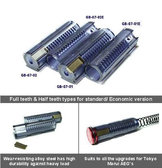 Modify Airsoft Polycarbonate Full Tooth Piston Body