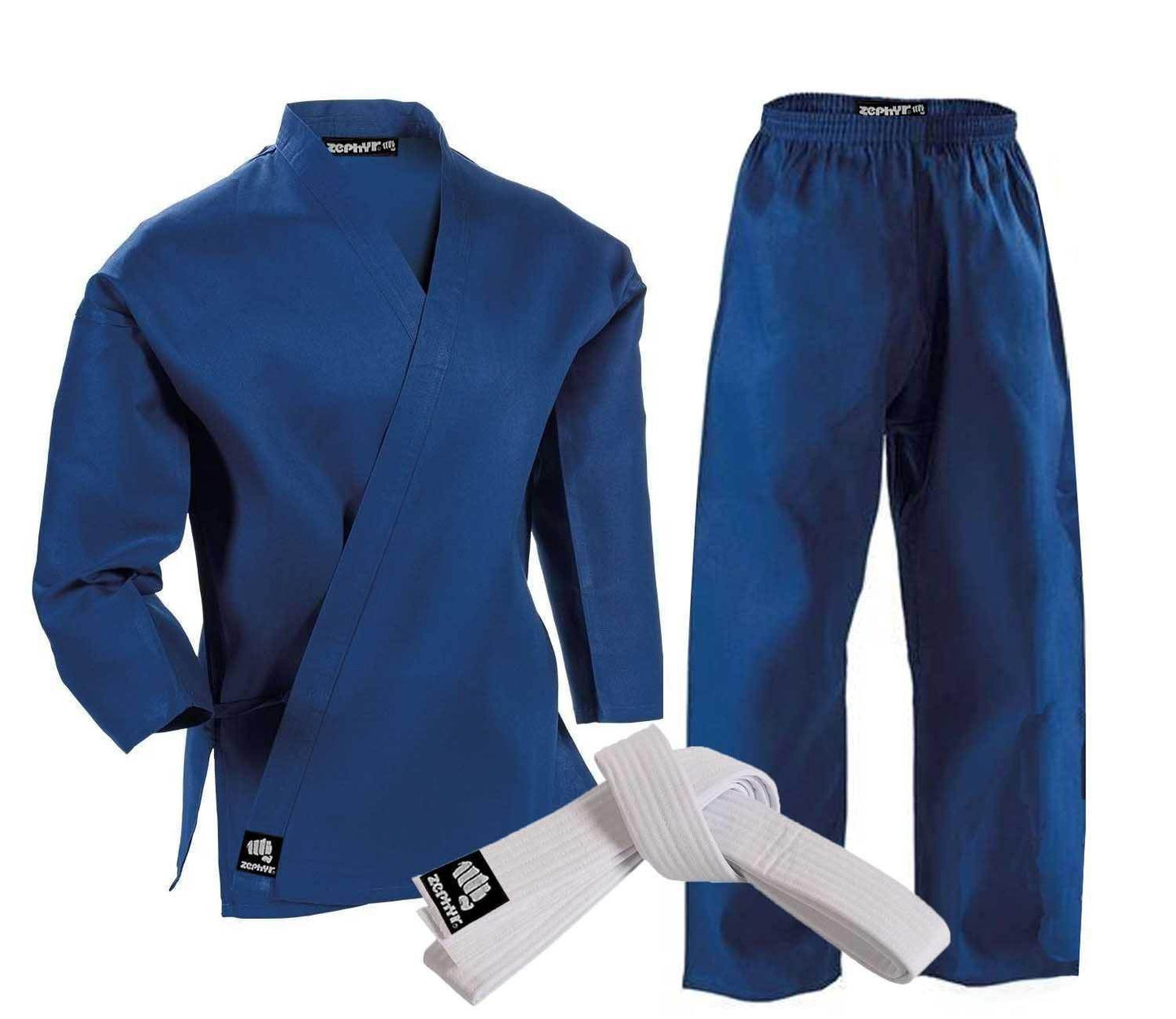 CLEARANCE - Zephyr Martial Arts Karate Gi Student Uniform - White Belt - OPEN BOX - PaintballDeals.com