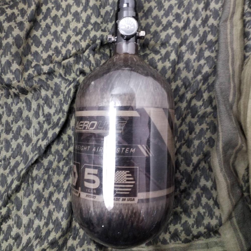 Clearance - HK Army 68/4500 AEROLITE HPA Compressed Air Tank System - Smoke - Used But NOT Abused*