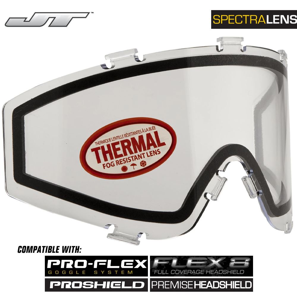 JT Spectra Paintball Mask Dual-Pane Thermal Replacement Lens