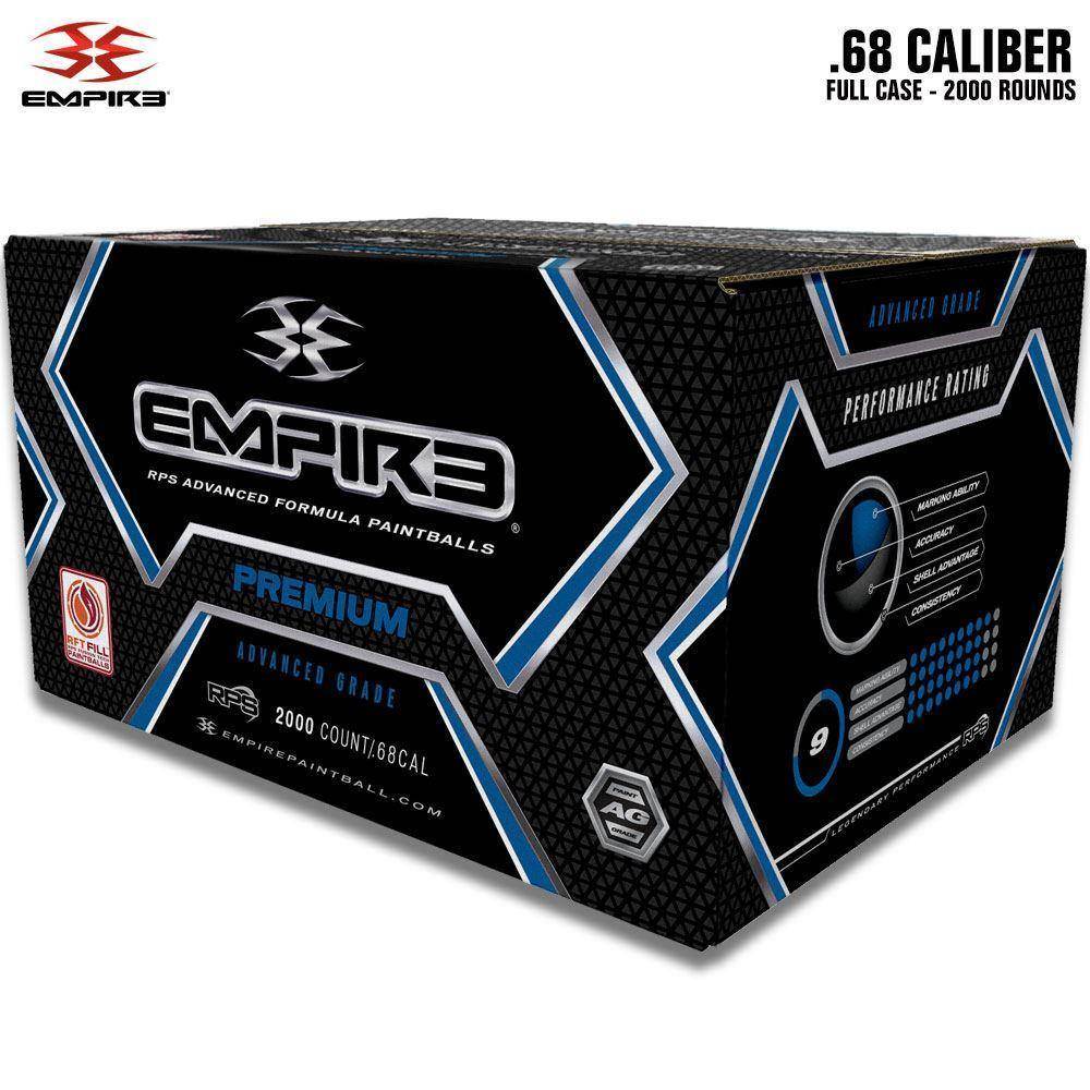 Empire Premium .68 Caliber Paintballs - White Shell / Carbon Fiber Pattern Fill - PaintballDeals.com