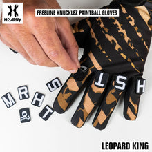 HK Army Freeline Knucklez Paintball Gloves - Leopard King