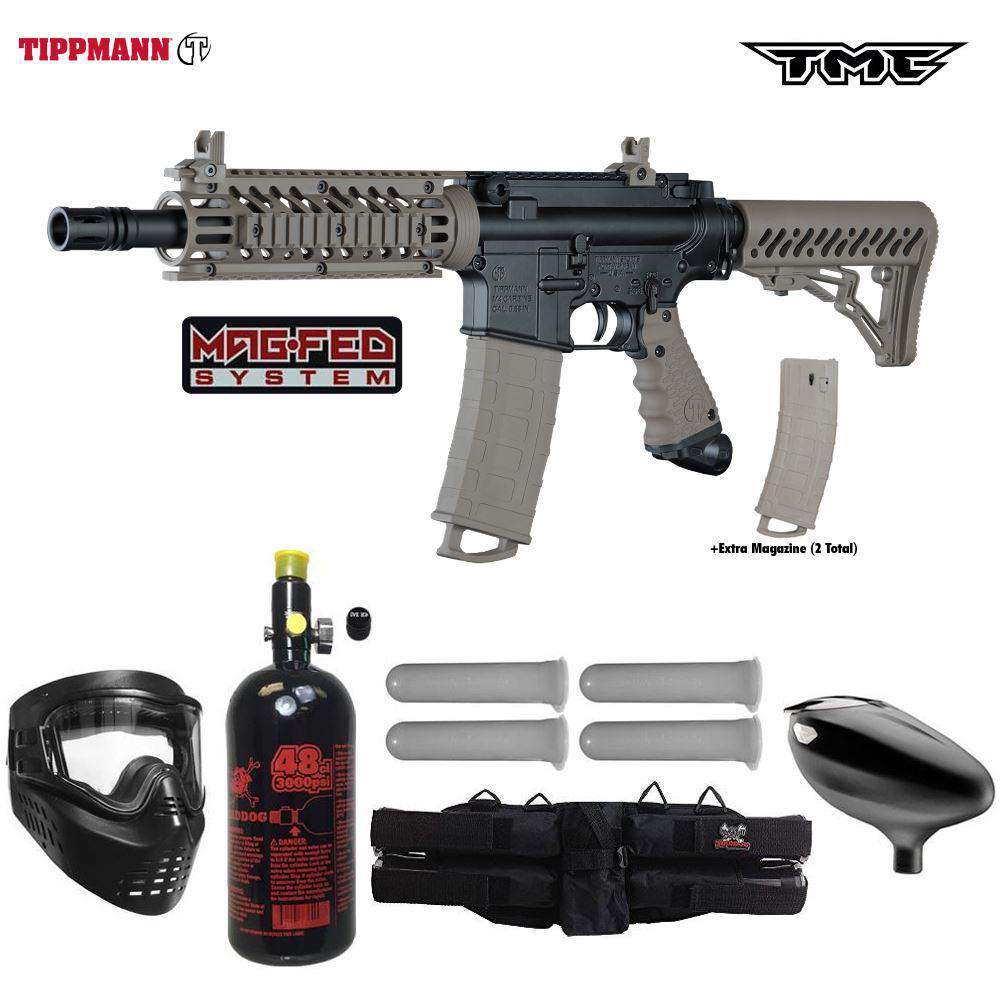 Tippmann TMC MAGFED Starter HPA Paintball Gun Package