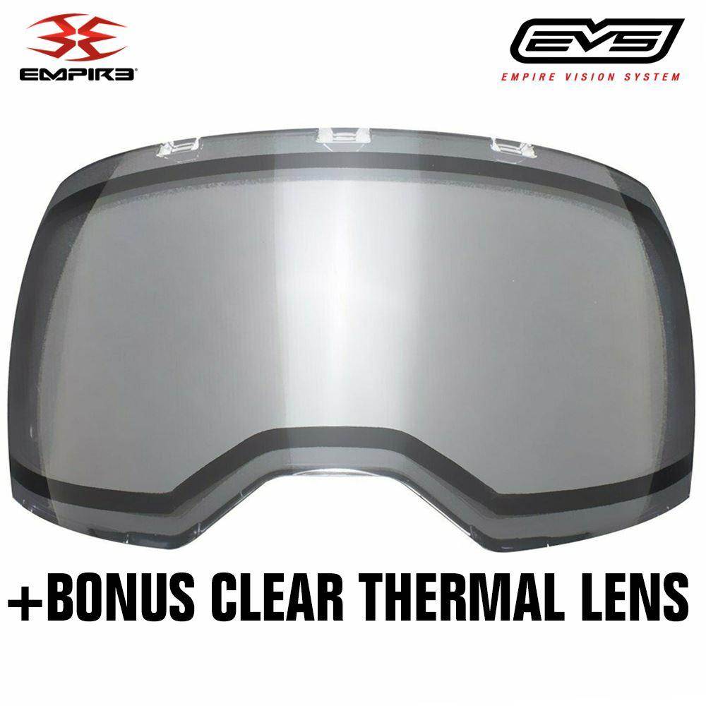 Empire EVS Thermal Paintball Mask - Black / Navy Blue - PaintballDeals.com