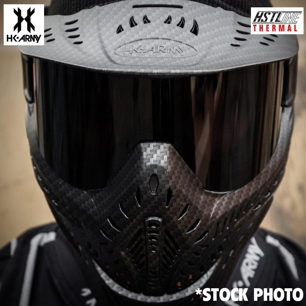 CLEARANCE  - HK Army HSTL Goggle Thermal Dual Paned Paintball Mask - Carbon Fiber - OPEN BOX