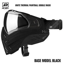 Push Unite Thermal Paintball Goggle Mask - Base Model Black - PaintballDeals.com