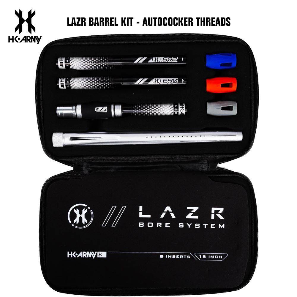 HK Army LAZR Paintball Barrel Kit - Autococker Threads - Black Inserts - PaintballDeals.com