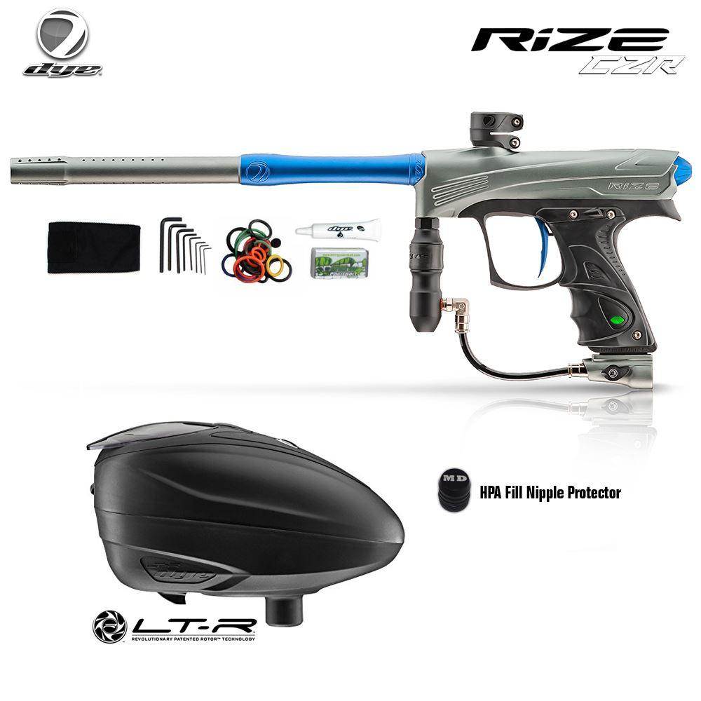 Dye Rize CZR Paintball Gun with Dye LT-R Paintball Loader Combo Package