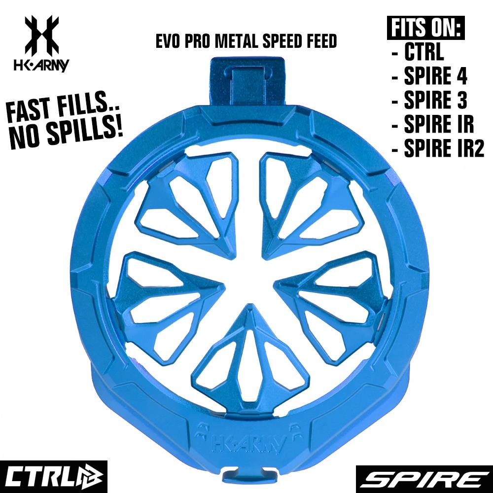HK Army Evo Pro Metal Speed Feed Paintball Loader Accessory - CTRL, Spire 4, Spire 3, Spire IR, Spire IR2
