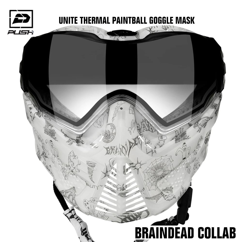 Push Paintball Unite Thermal Paintball Goggle Mask - Braindead Collab