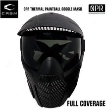 CLEARANCE - Carbon OPR Full Head Coverage Thermal Paintball Goggles Mask - Black