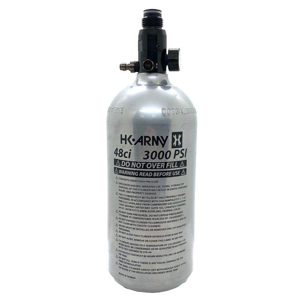 HK Army 48/3000 Aluminum Compressed Air HPA Paintball Tank - PaintballDeals.com