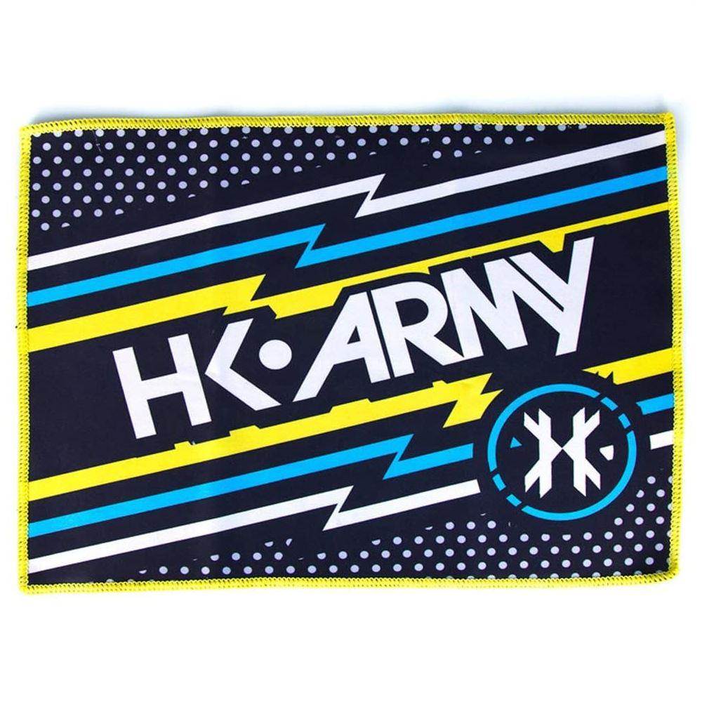 HK Army Microfiber Paintball Goggle Rag - Pulse - Blue/Ylw/Blk - PaintballDeals.com