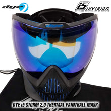 CLEARANCE Dye i5 Paintball Goggles - Storm 2.0 - Black / Blue - Used But NOT Abused*