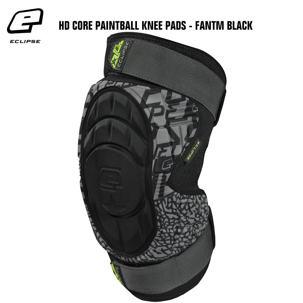 Planet Eclipse HD Core Paintball Knee Pads - Fantm Black