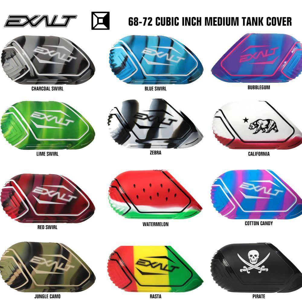 Exalt 68-72 Cubic Inch Compressed Air HPA Medium Paintball Tank Cover - PaintballDeals.com